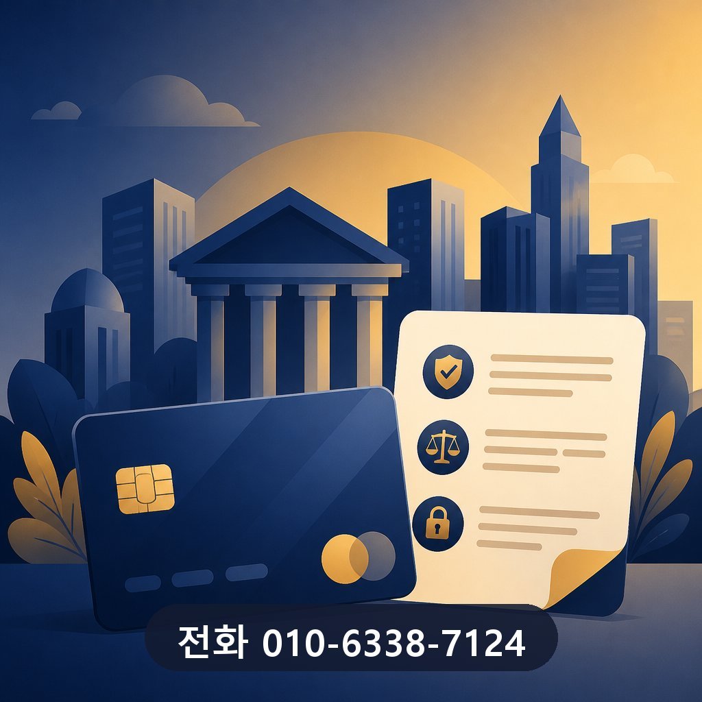 카드깡 견적 카드사 약관 확인 이미지 · 문의 010-6338-7124