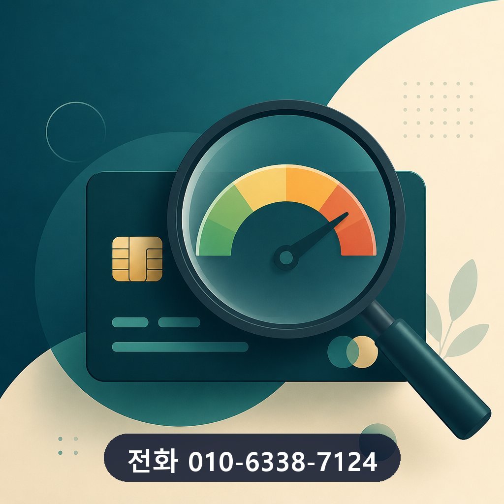 카드깡 견적 한도 확인 이미지 · 문의 010-6338-7124