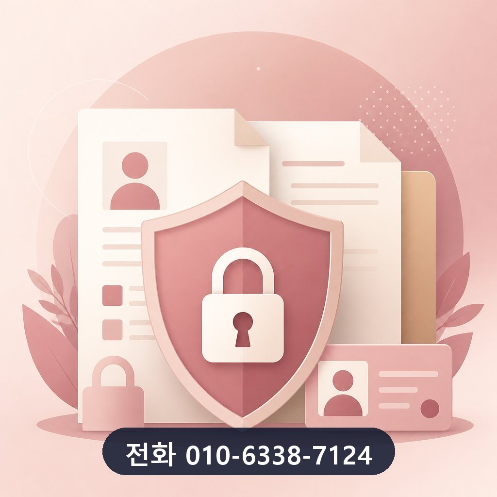 카드깡 견적 개인정보 보호 이미지 · 문의 010-6338-7124